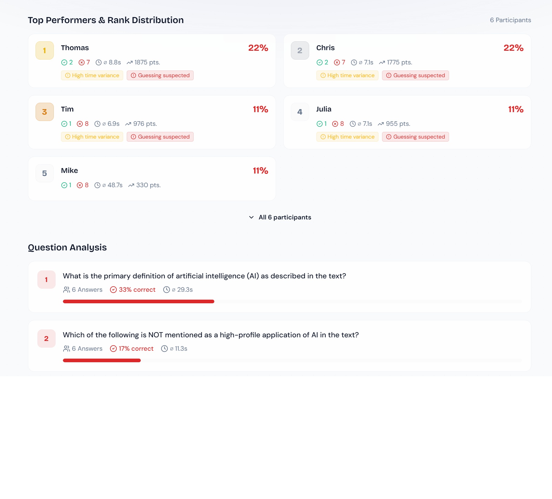 Lektions-Editor Screenshot