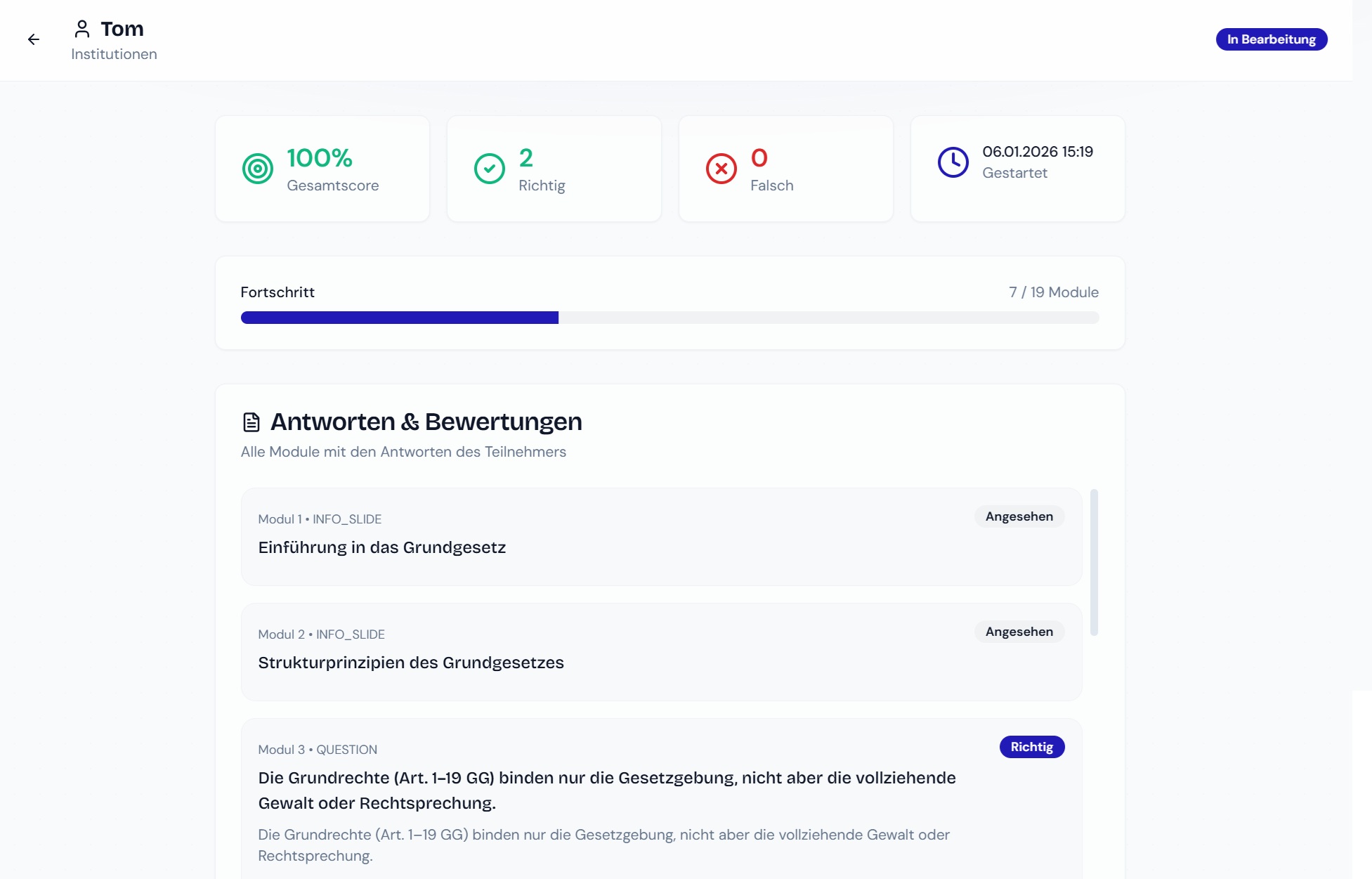 Smart Essay KI-Bewertung Screenshot